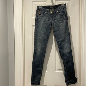 Bebe Chandra skinny studded jeans SZ 26